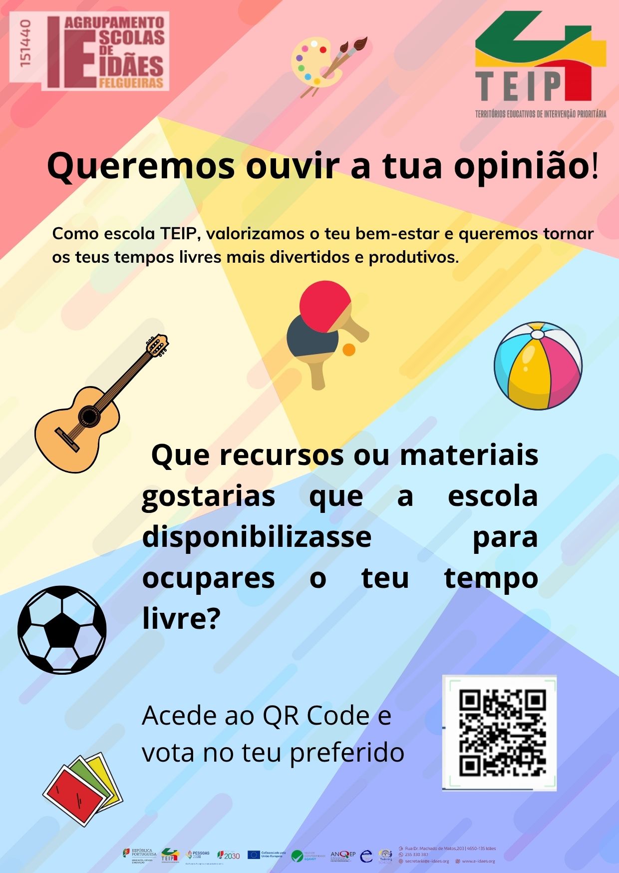 Participa! Queremos ouvir-te!